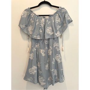 Lush Embroidered Mini Romper